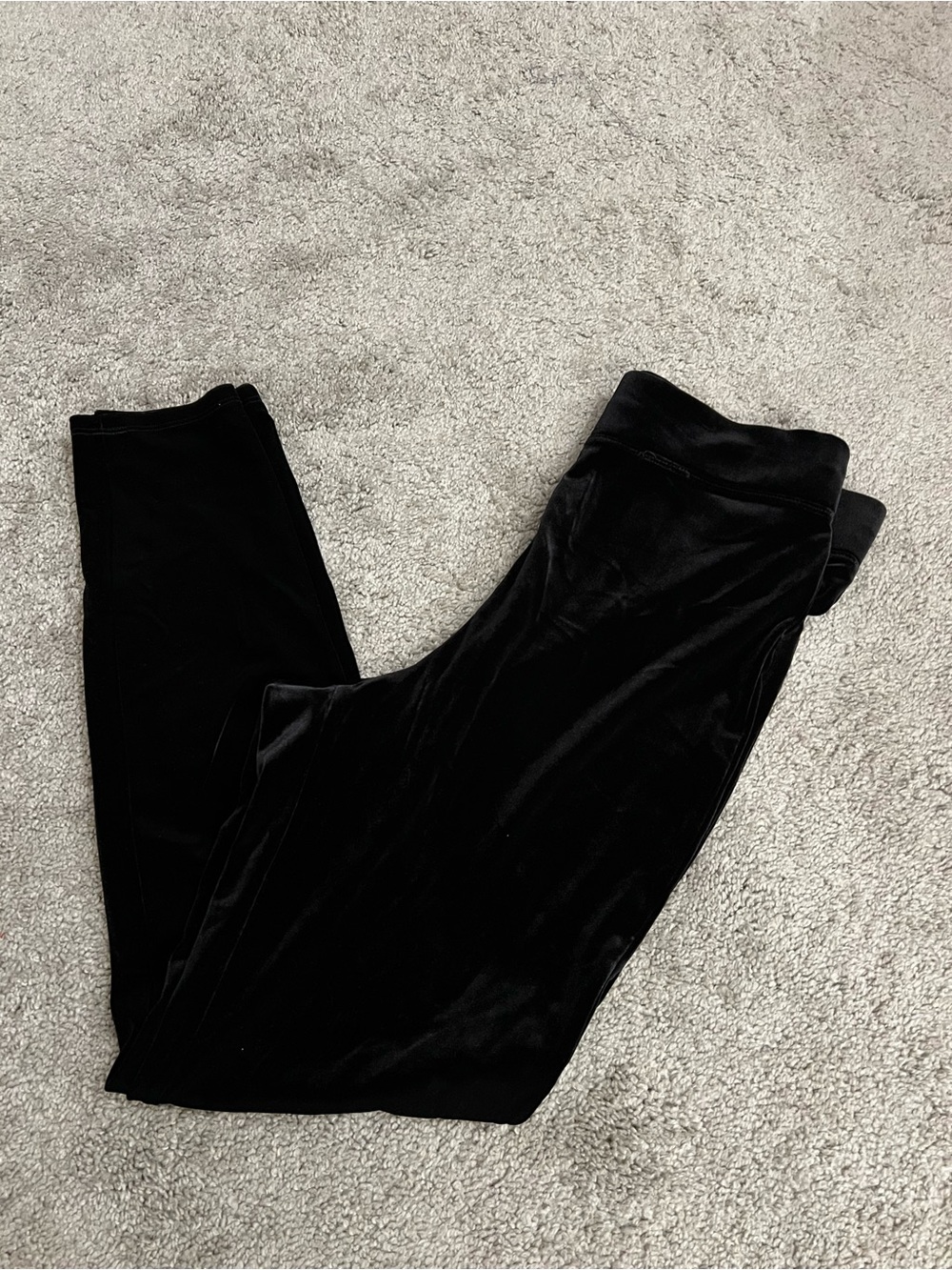 Express Black Velvet Leggings
